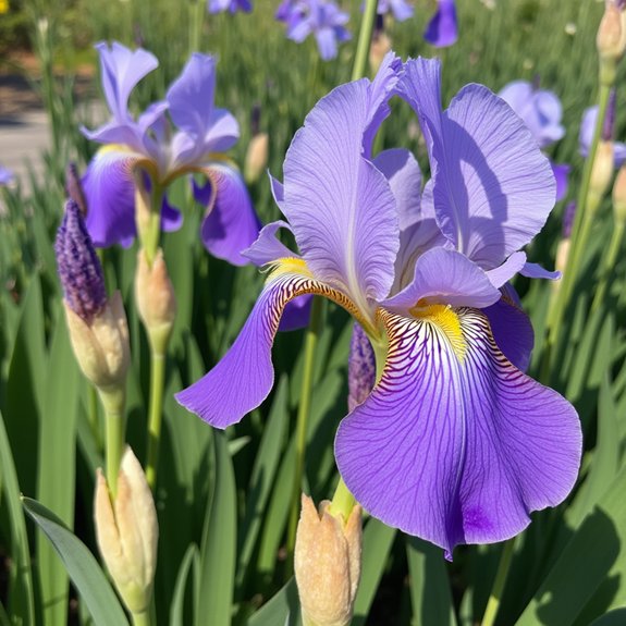 vibrant wetland perennial blooms