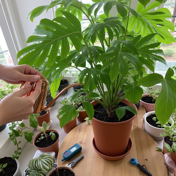 watering techniques for houseplants