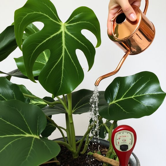 watering techniques for philodendron