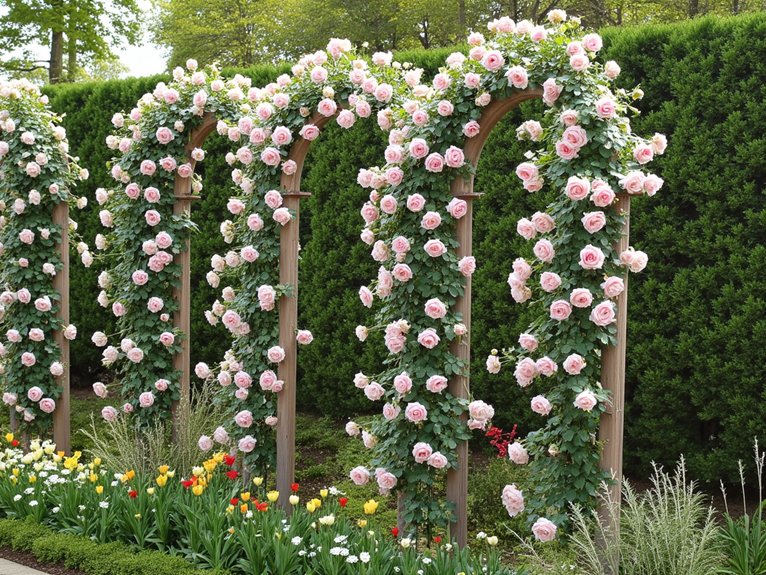 year round rose garden beauty